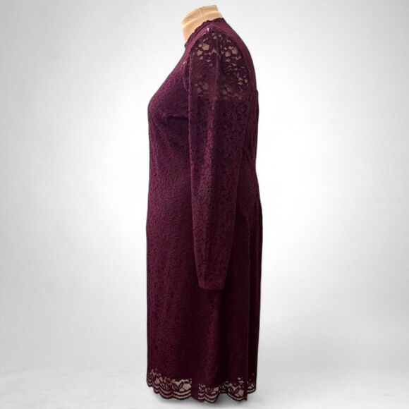 LANE BRYANT Open-Back Bodycon Lace Dress, NWOT. Size 22 - Picture 5 of 12